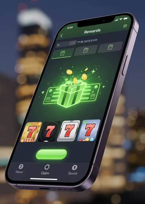 Willkommensbonus-Banner des My Chance Casino mit Freispielen und Schweizer Franken Symbolen